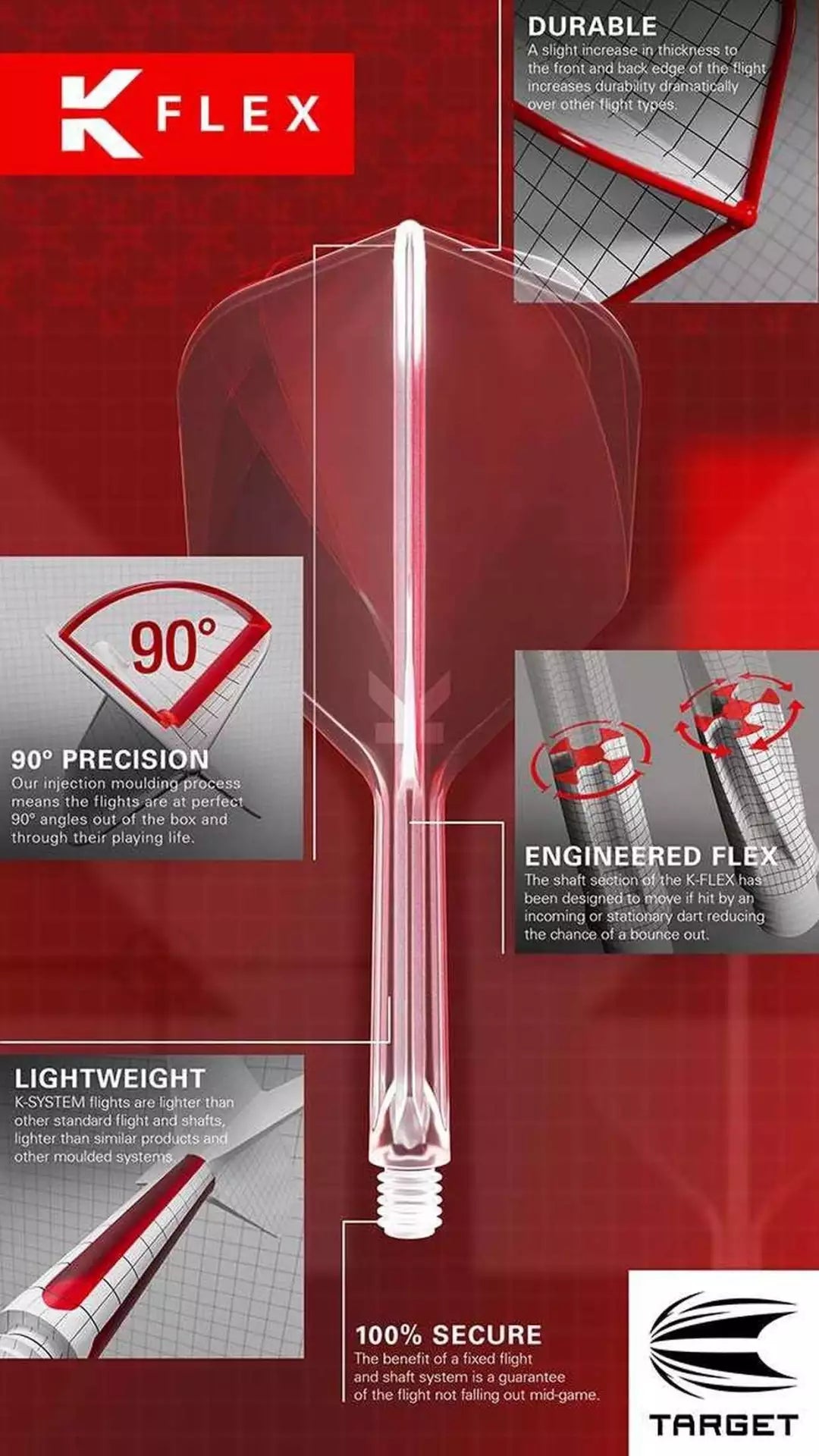 Target K-Flex Flight/Shaft-System Black No6 Medium