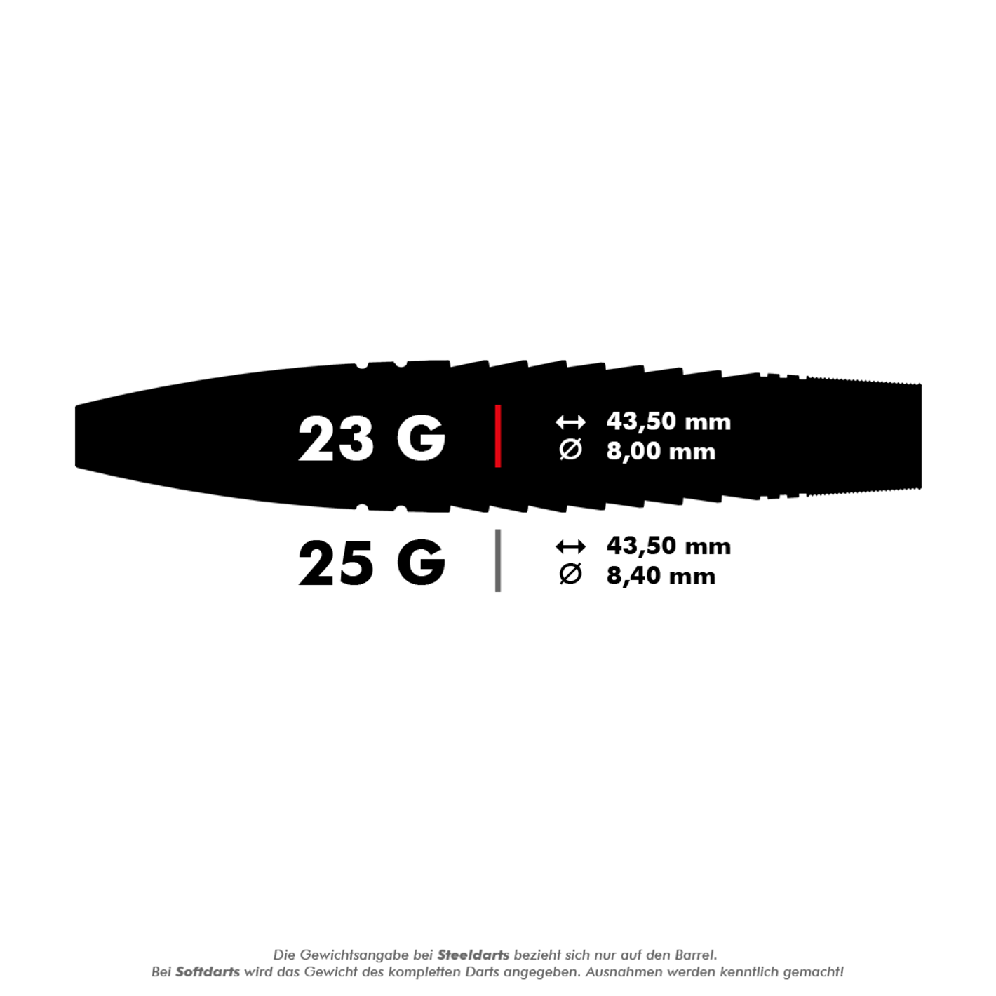 Target Scott Williams Shaggy Black Swiss Point Steeldarts in 23g