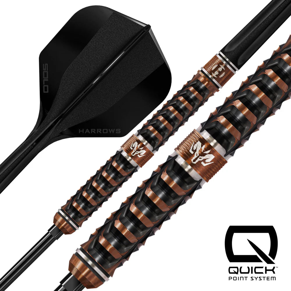 HARROWS Steel-Dart Wolfram Trinity QUICK Point 97% Tungsten in 21g, 23g, 25g