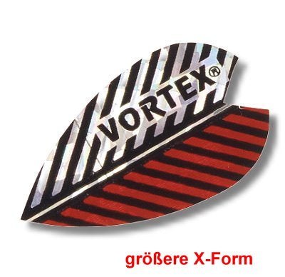 Karella Flight Vortex, Form X (größere Form), rot-weiß