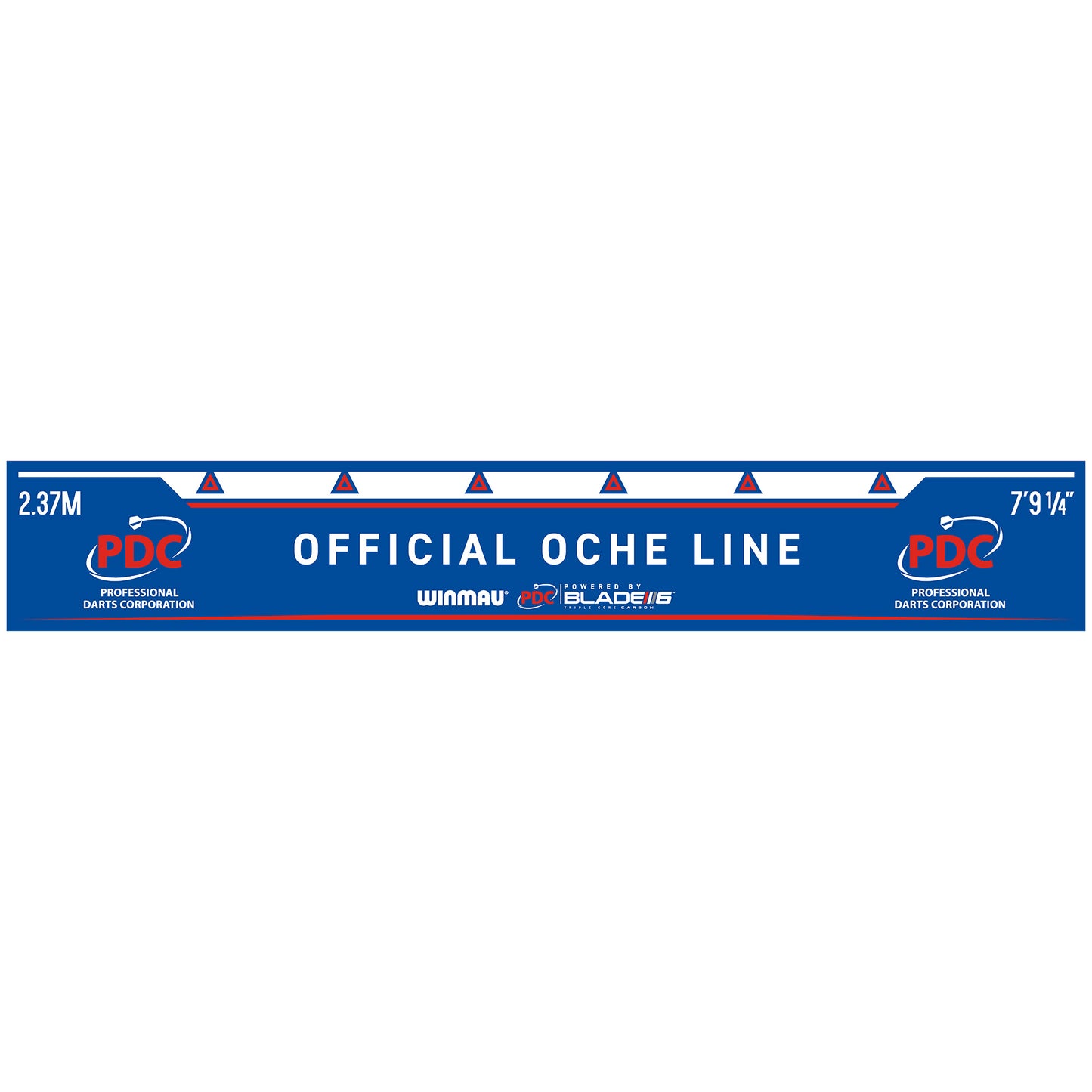 Winmau Abwurflinie 237 cm Oche Line PDC Blue 8767 (Dart-Board Zubehör)