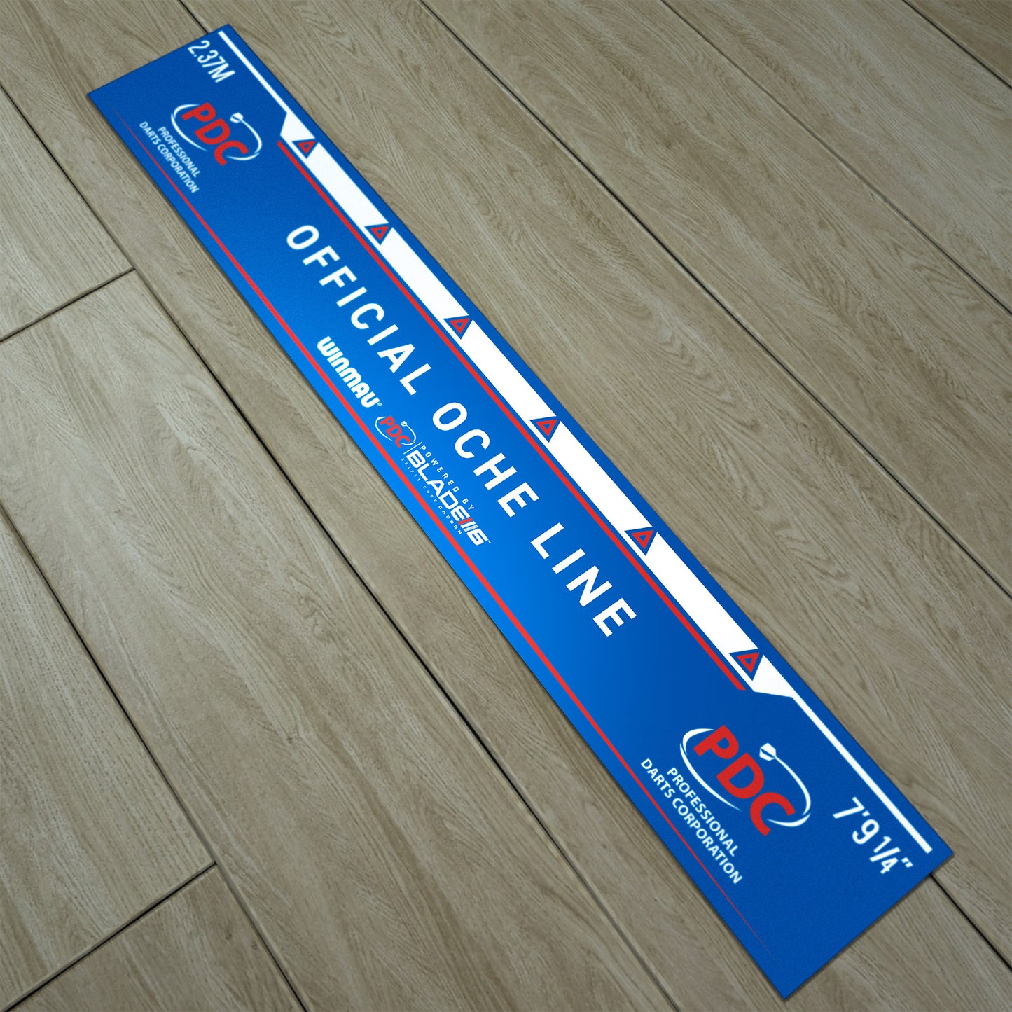 Winmau Abwurflinie 237 cm Oche Line PDC Blue 8767 (Dart-Board Zubehör)