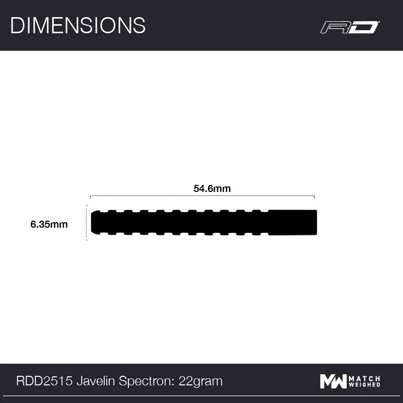 Reddragon Steel-Dart Javelin Spectron 85% Tungsten in 20g, 22g, 24g und 26g