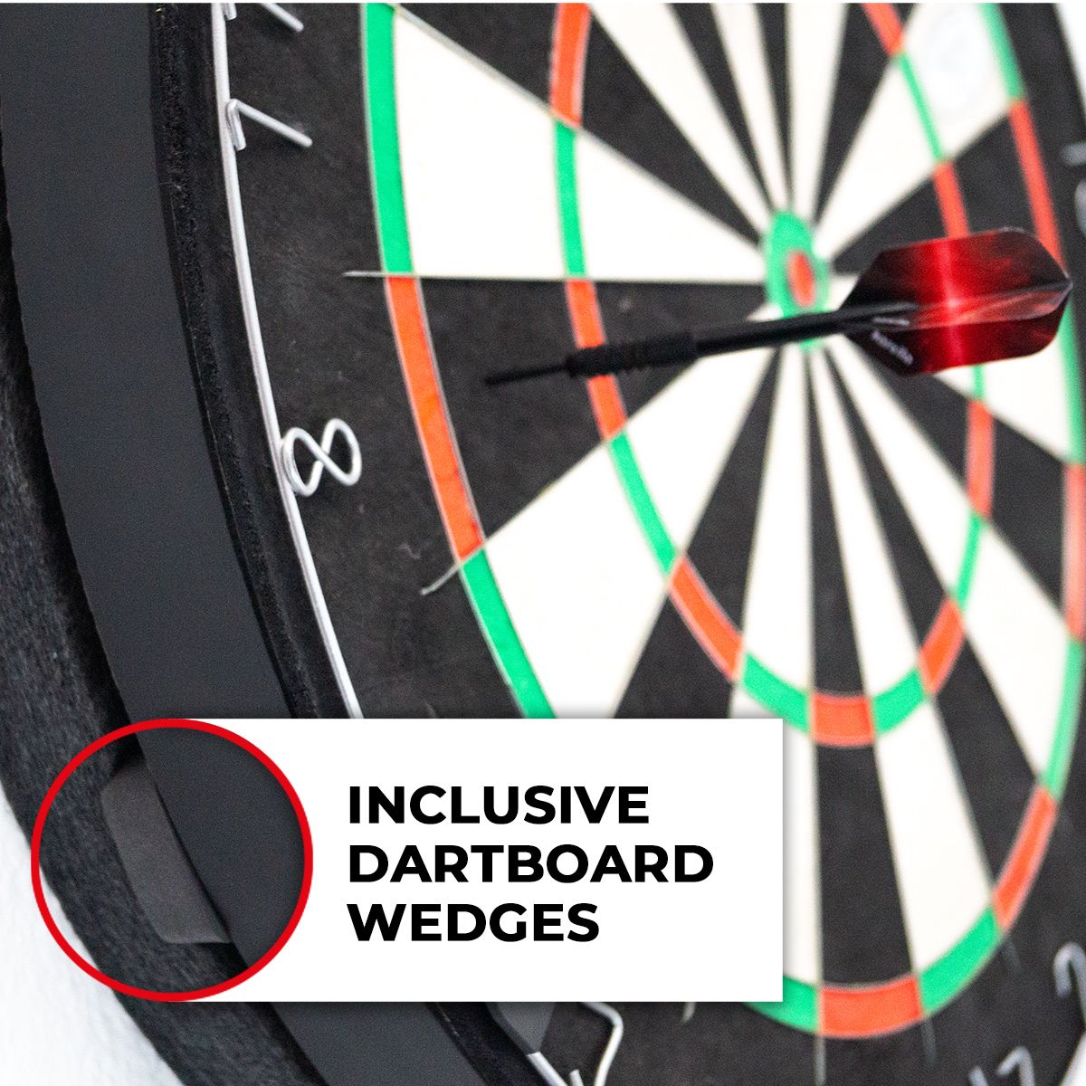 Karella Schallschutz Compact Ø45 cm (Silencer) für Steel-Dart Boards (Dart-Board Zubehör)