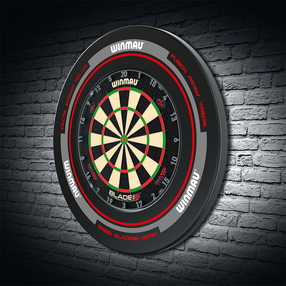 Winmau Surround/Catchring Advance black/red 4452