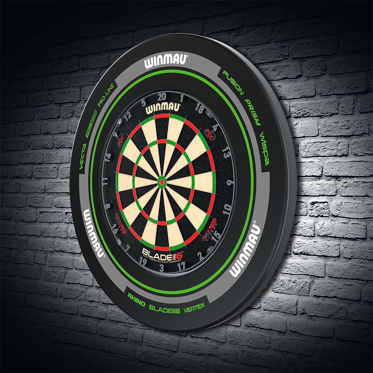Winmau Surround/Catchring Advance black/green 4455