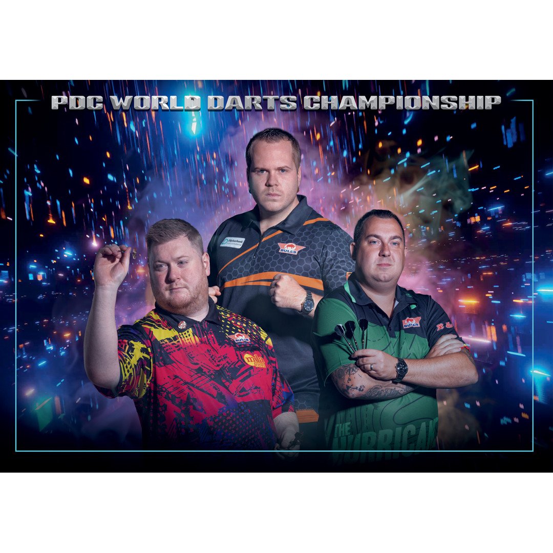 BullsNL PDC Darts World Championship Bracket Poster 2025 42x30 cm (Zubehör Merchandising)