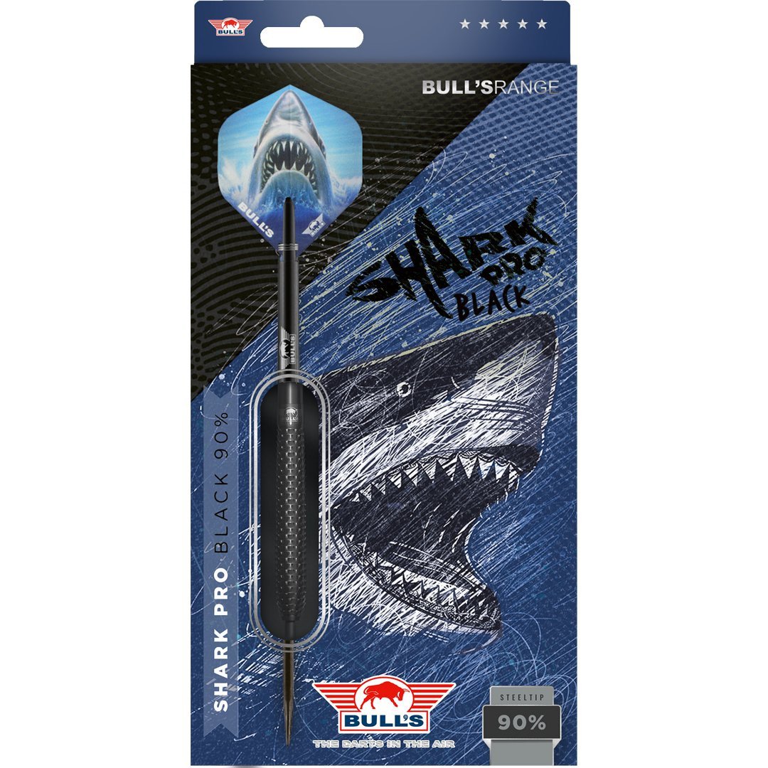 BullsNL Shark Pro Black 90% Steeldarts 22g, 23g, 24g, 25g