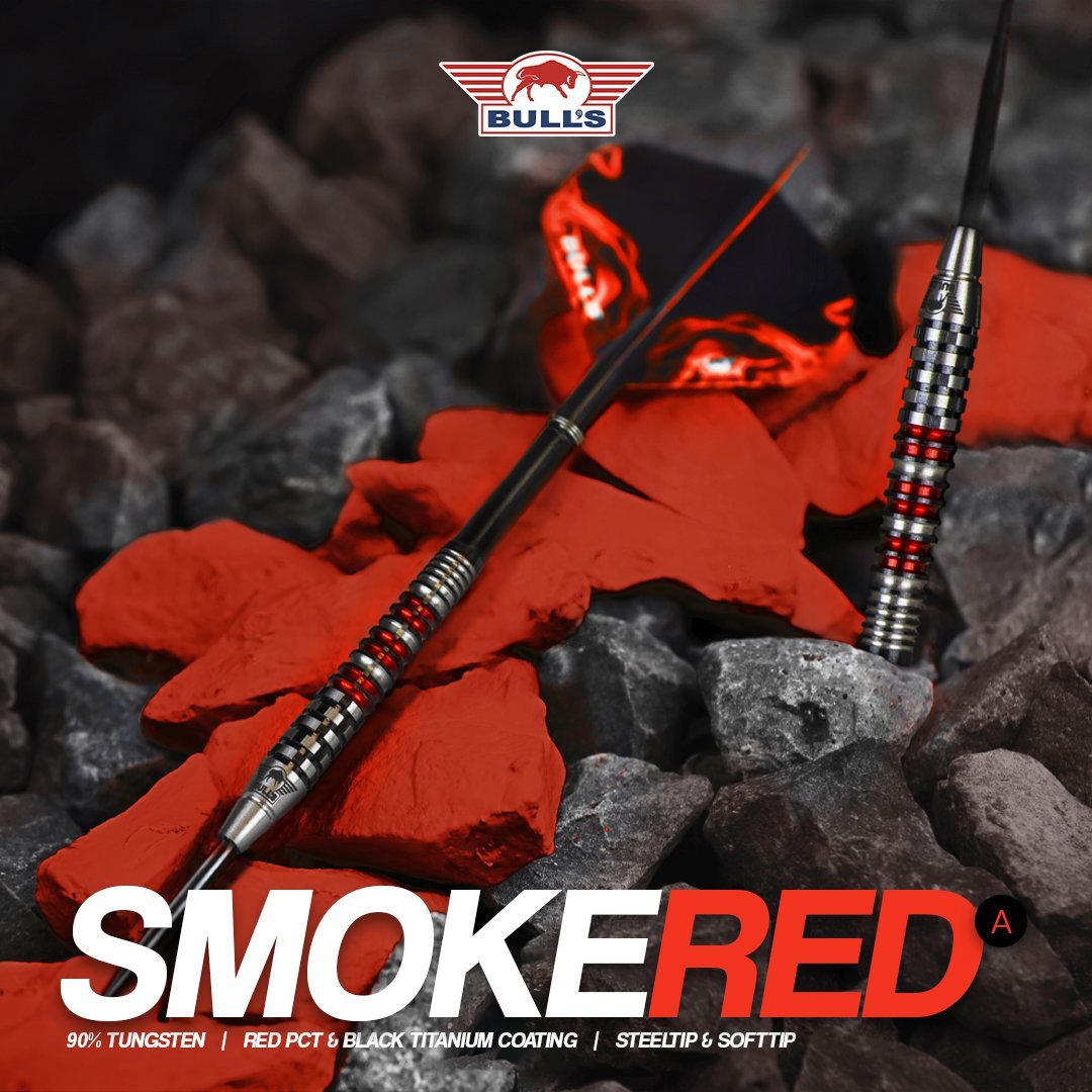 BullsNL Steel-Dart Smoke Red Ember 90% Tungsten in 23g und 24g
