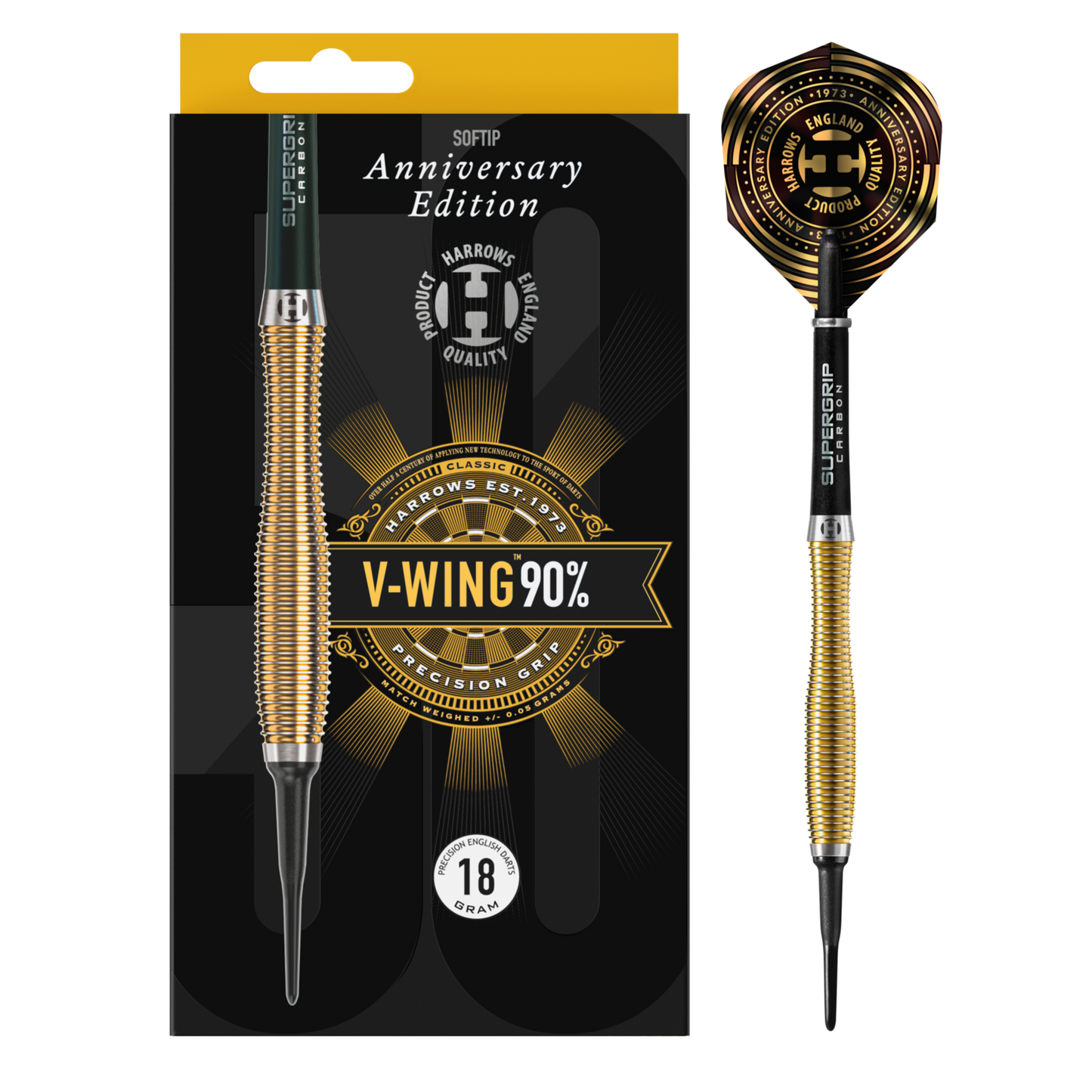 Harrows V-Wing Gold Softdart 18g