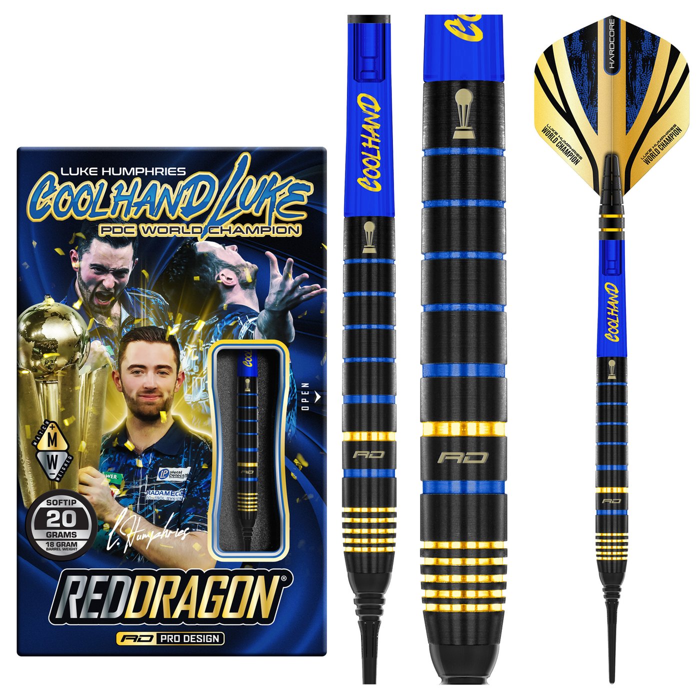 Reddragon Soft-Dart Luke Humphries TX4 Avenger 90% Tungsten in 20g