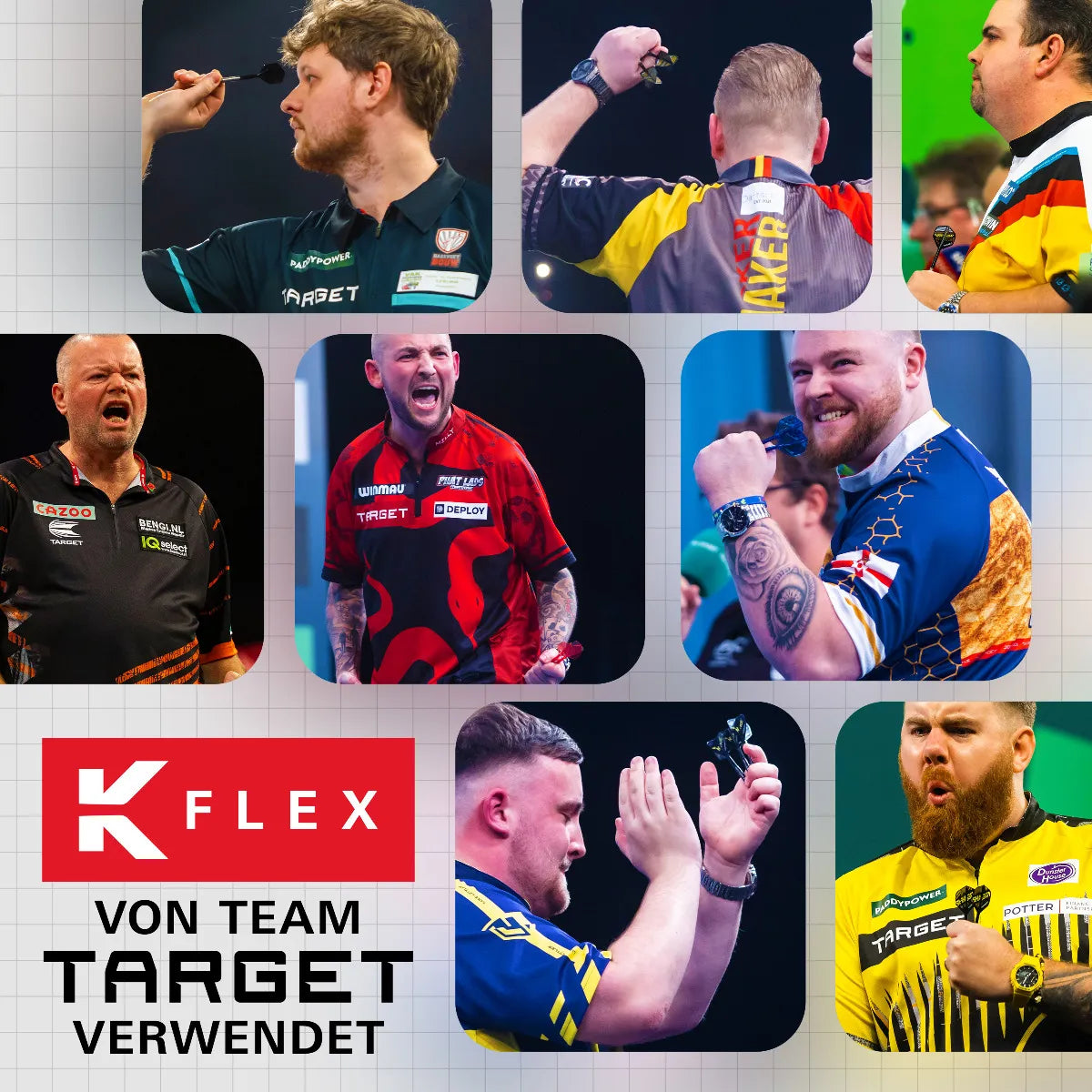 Target K-Flex Flight/Shaft-System Phil Taylor No2 Short, Intermediate, Medium
