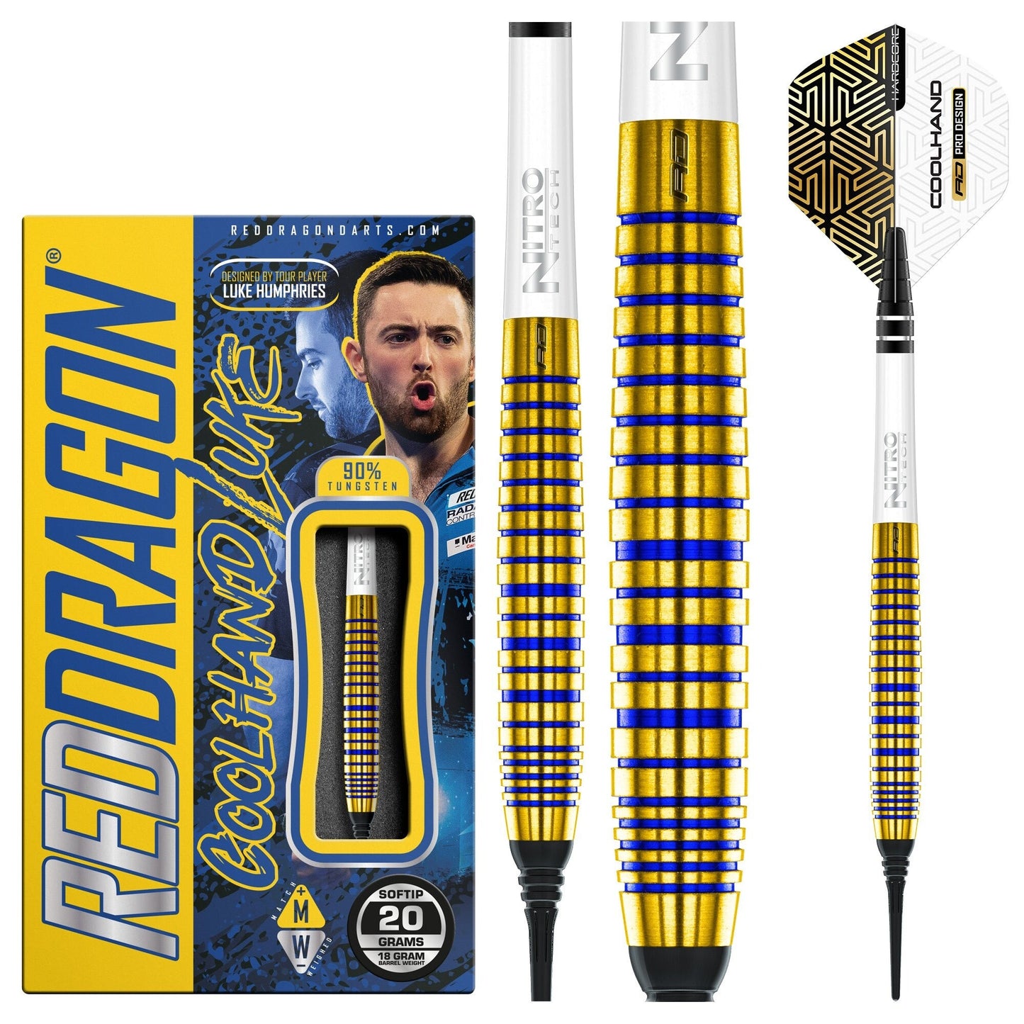 Reddragon Luke Humphries TX3 Gold SE Softdarts 20g