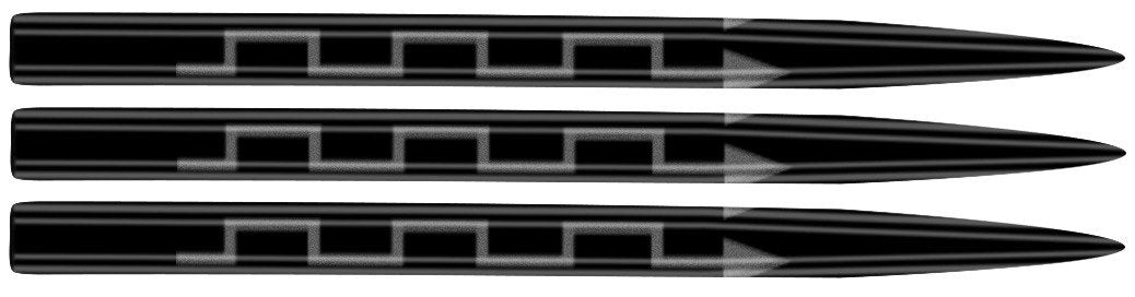 Shot Roman Empire Steel Points/Spitzen Black in 32mm, 35mm, 38mm, 45mm