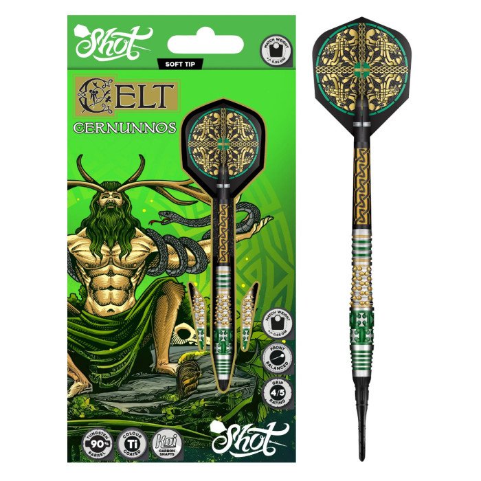 Shot Soft-Dart Celt Cernunnos 90% Tungsten in 18g und 20g (ABVERKAUF!)