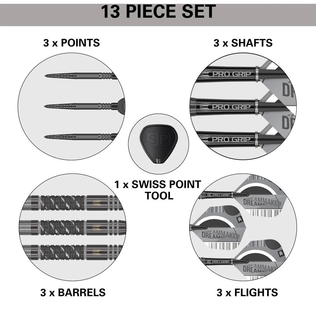 Target Dimitri Van Den Bergh X Echo Swiss Point Steeldarts in 22g