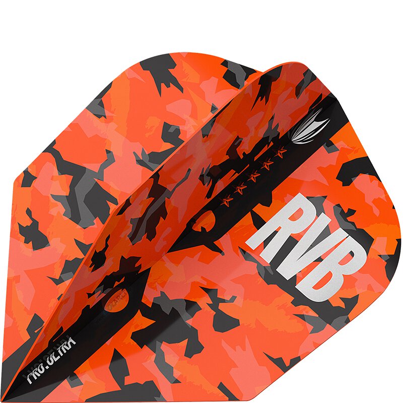 Target Raymond van Barneveld Camo Orange Pro Ultra Dart Flight Design 2019 TEN-X