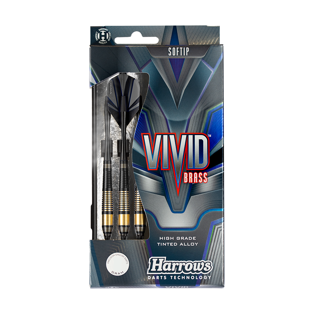 Harrows Vivid Brass Softdart Black 18g