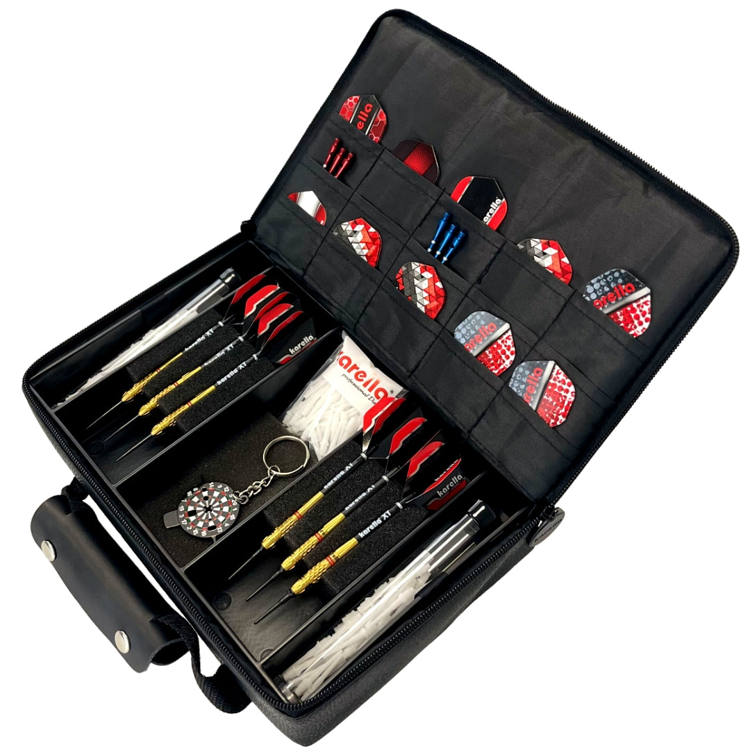Karella Darttasche MASTER PAK Jeans Edition, Farbe Jeans