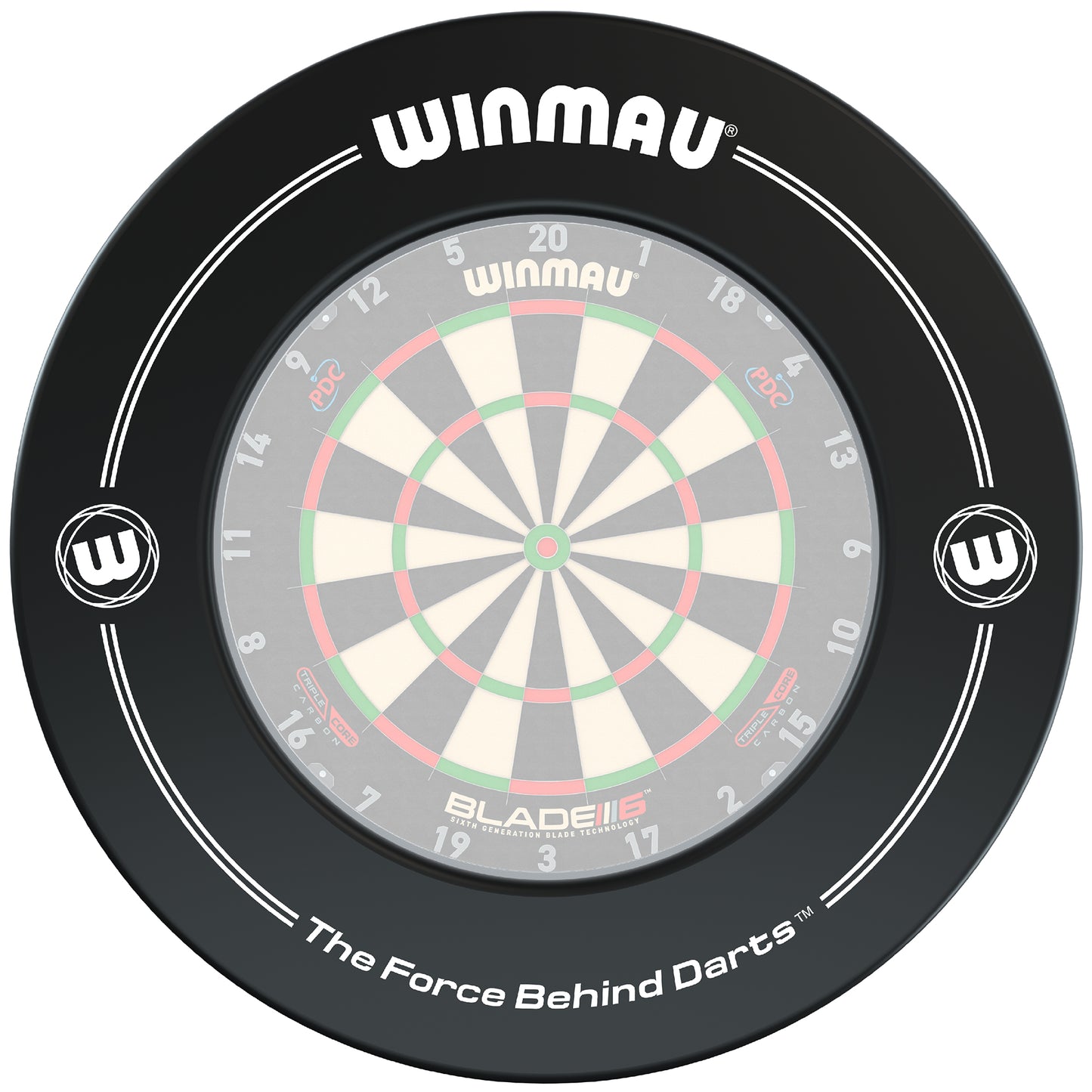 Winmau Surround/Catchring Schwarz, 4400