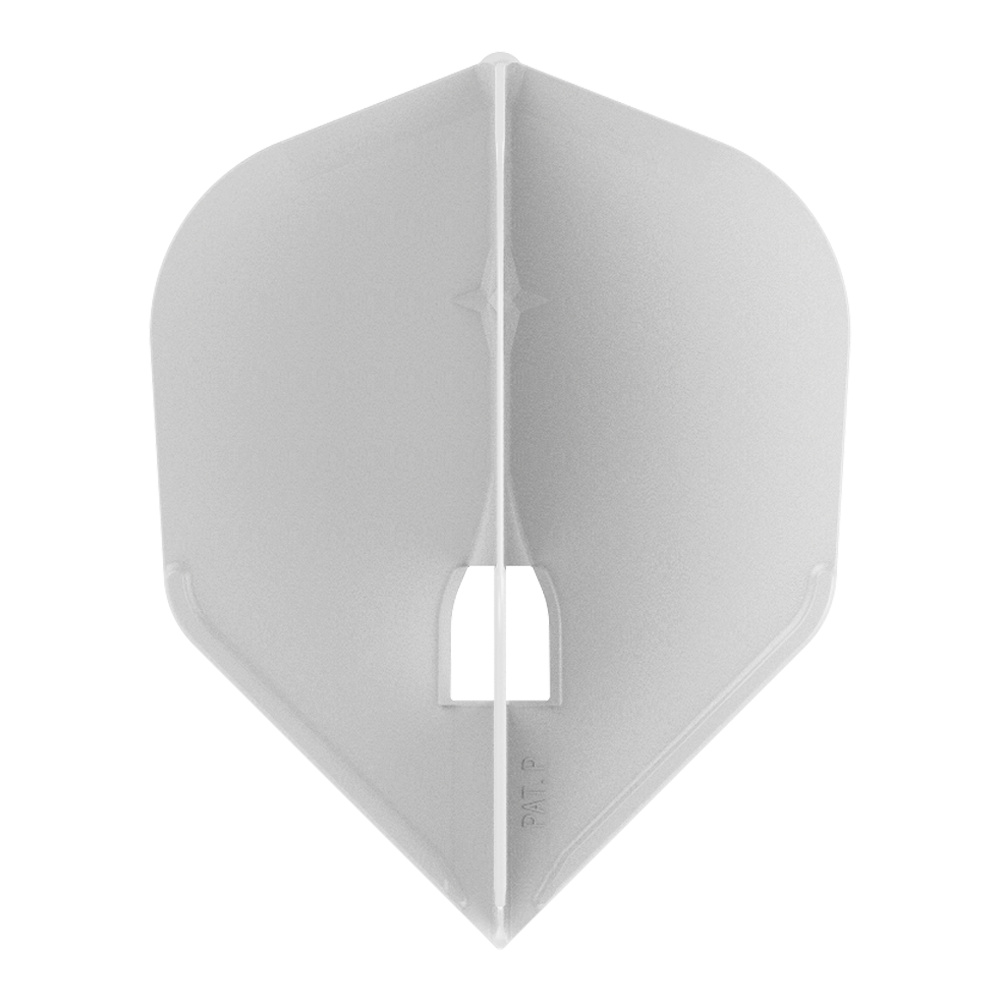 L-style Flight Shape Clear White Flight with Champagne Ring hole