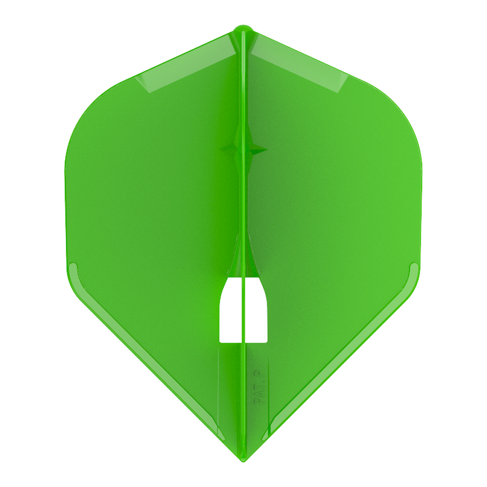 L-style Flight Standard L1 Lime Green Flight with Champagne Ring hole