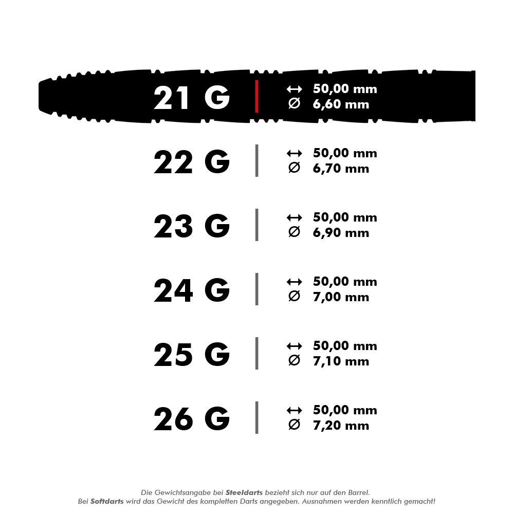 Harrows Taipan 90% Steeldart 26g