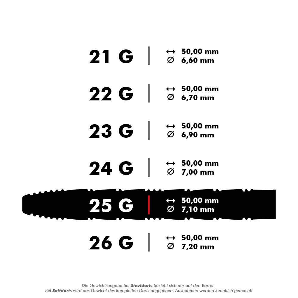 Harrows Taipan 90% Steeldart 25g