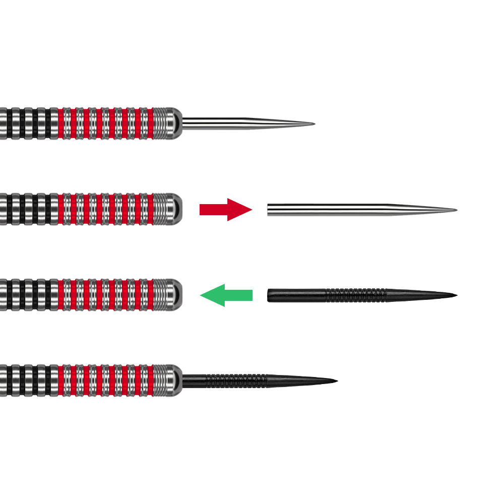 Spitzen ausbohren (Steeldart) für 1 Satz Darts