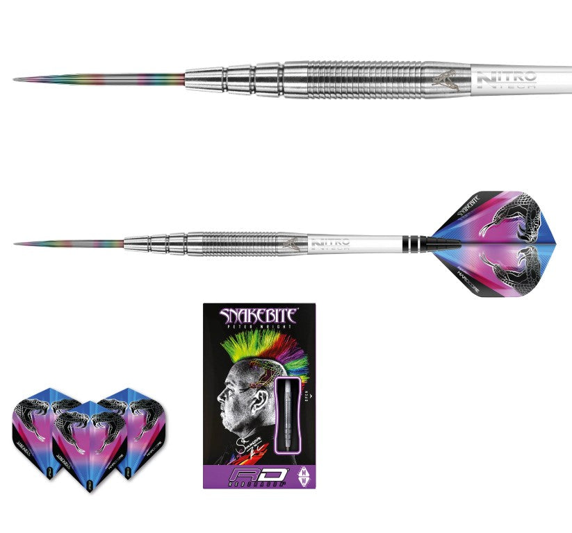 Reddragon Snakebite Peter Wright PL15 Silver Steeldart 22g