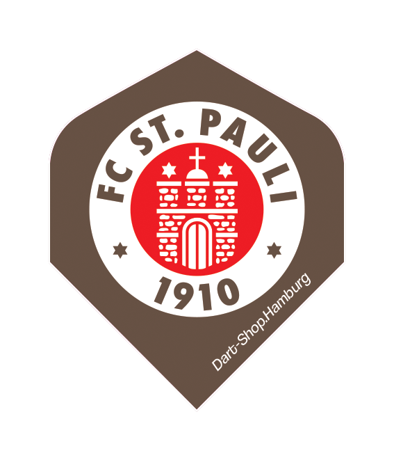 Flight St. Pauli Wappen Braun (3 Flights pro Set)