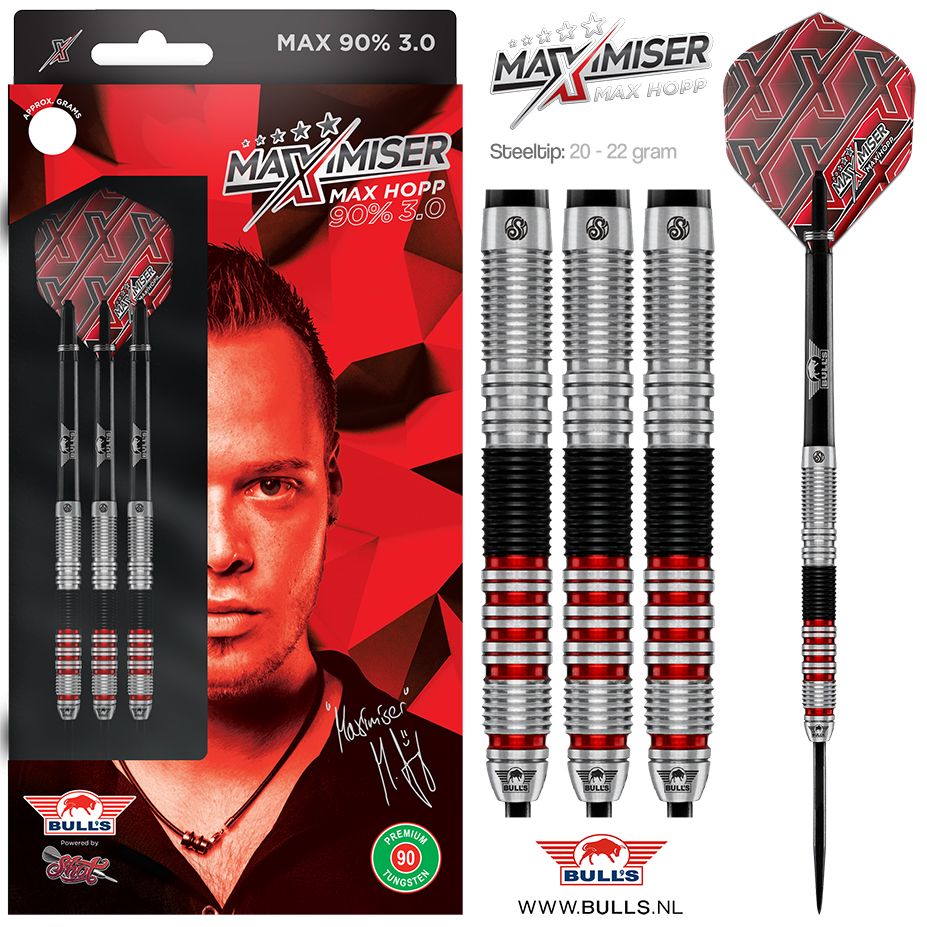 BullsNL Max Hopp 3.0 90% Steeldart 22g (Abverkauf)
