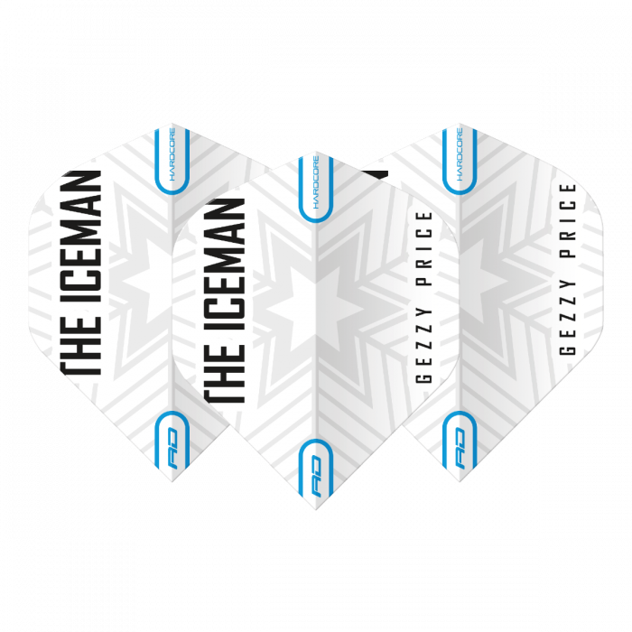 Reddragon Flight Hardcore Gerwyn Price White + Grey Snowflake Logo