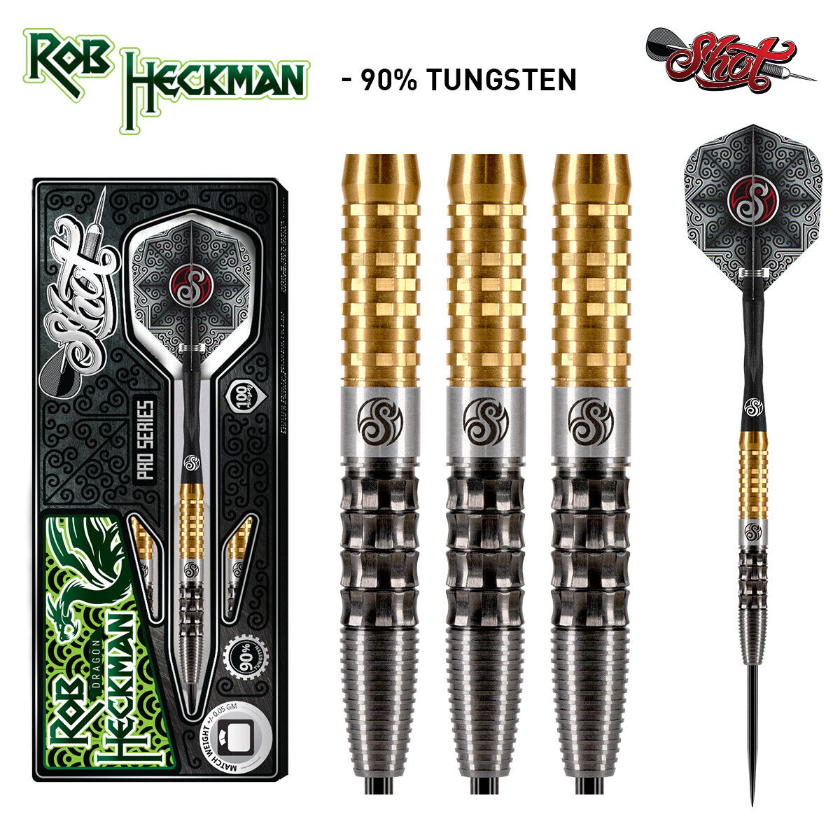 Shot Pro Series Rob Heckman 90% Steeldart 22g