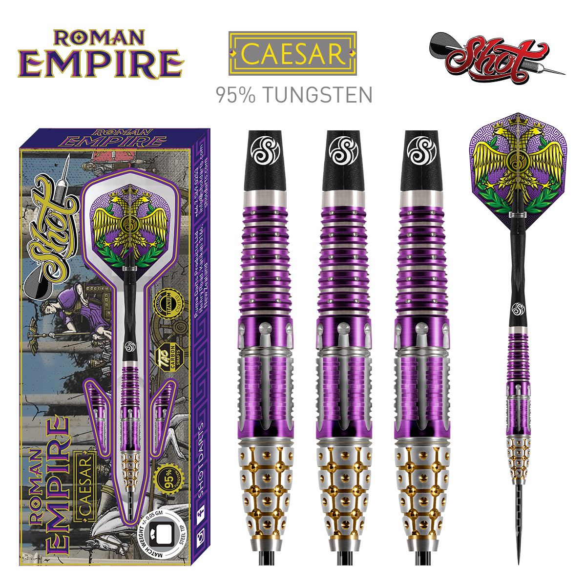 Shot Roman Empire Caesar 95% Steeldart 24g