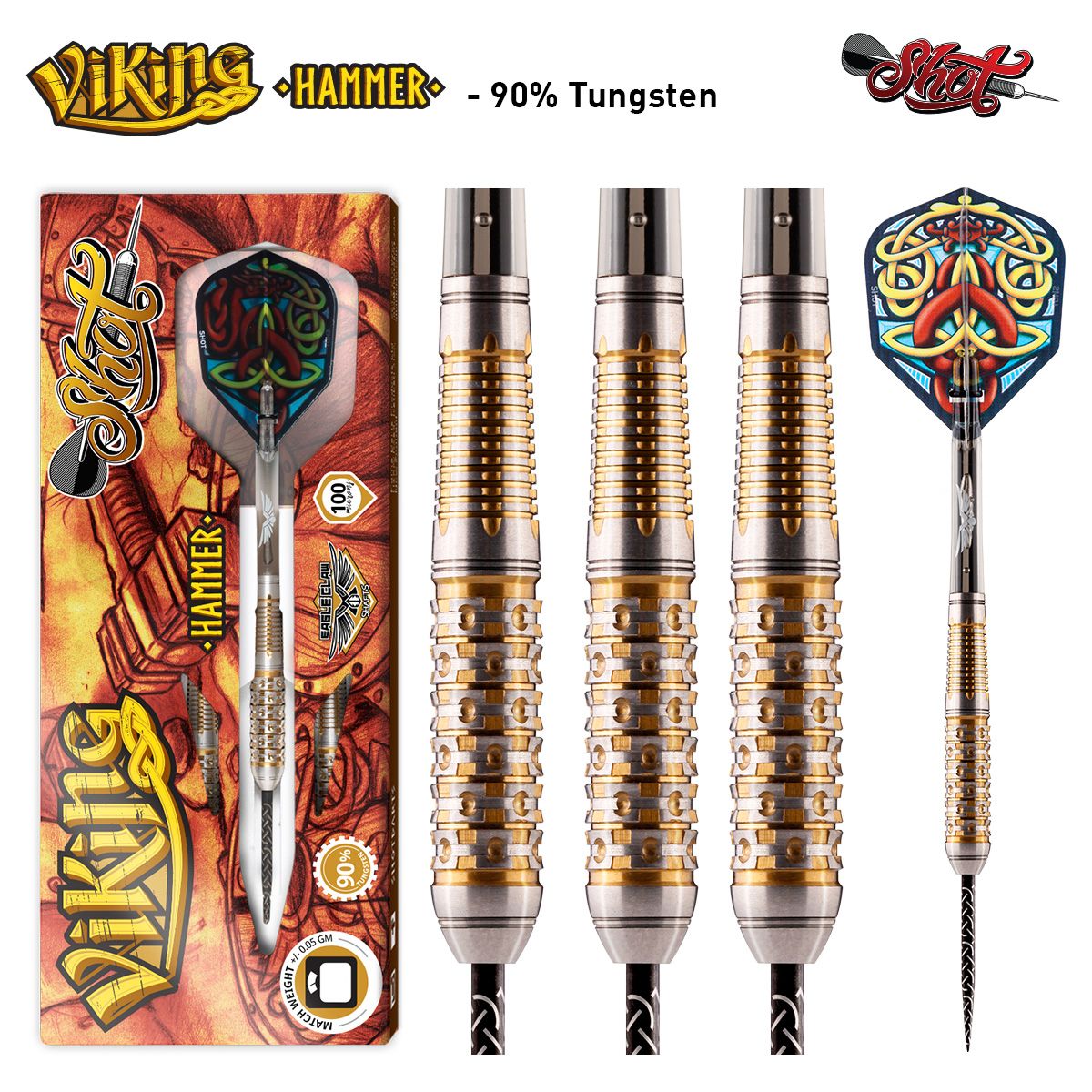 Shot Viking Hammer 90% Steeldart 23g