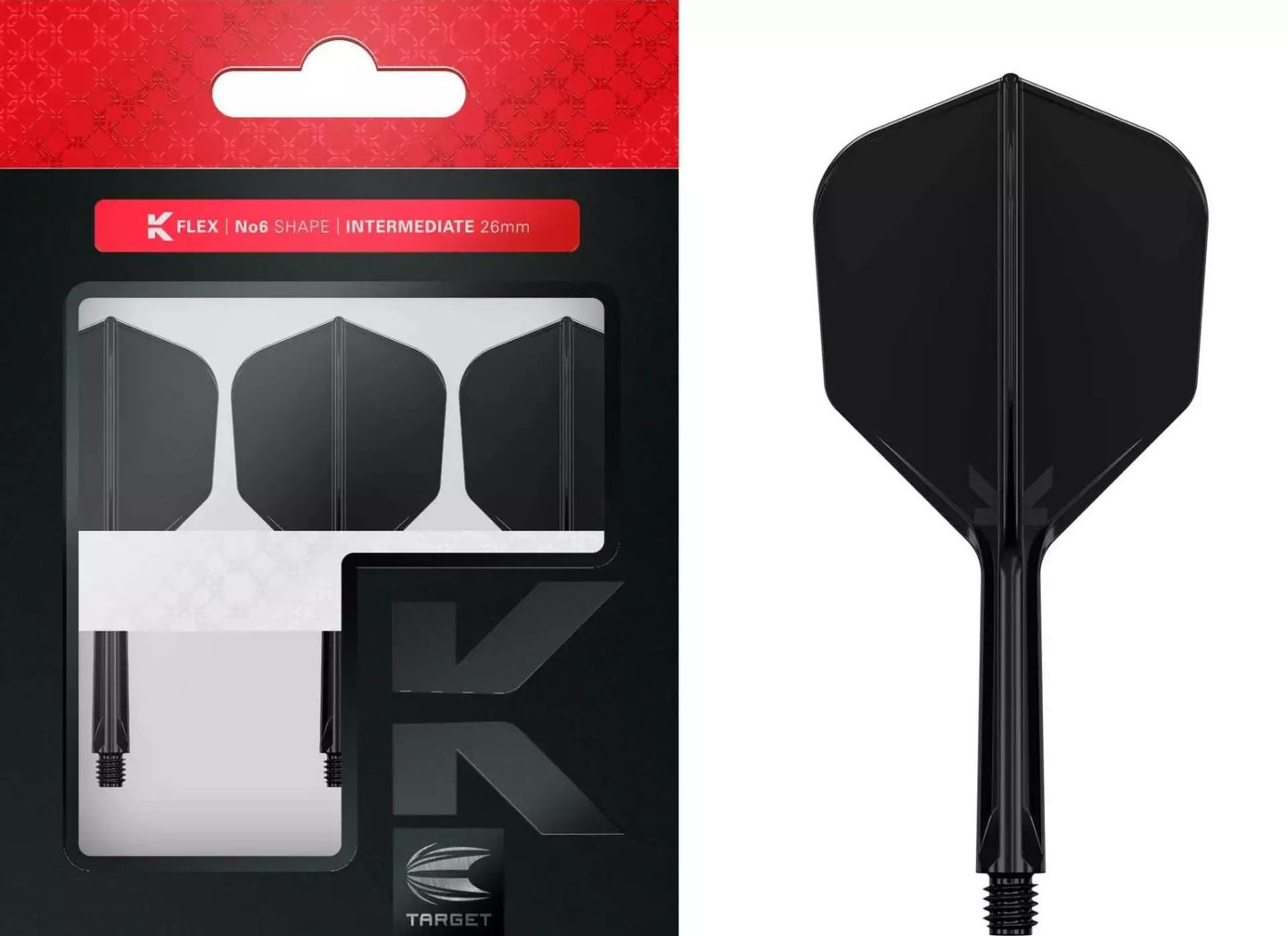 Target K-Flex Flight/Shaft-System Black No6 Intermediate