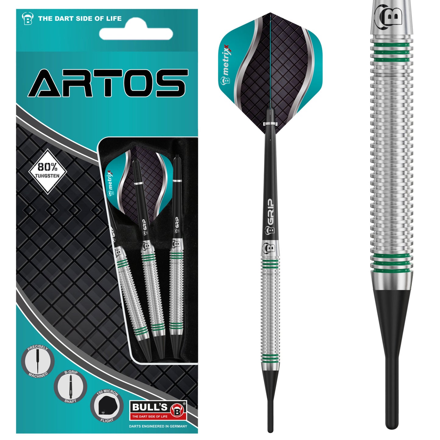 BullsDE Soft-Dart Artos AR1 Mint 80% Tungsten in 18g, 20g, 22g