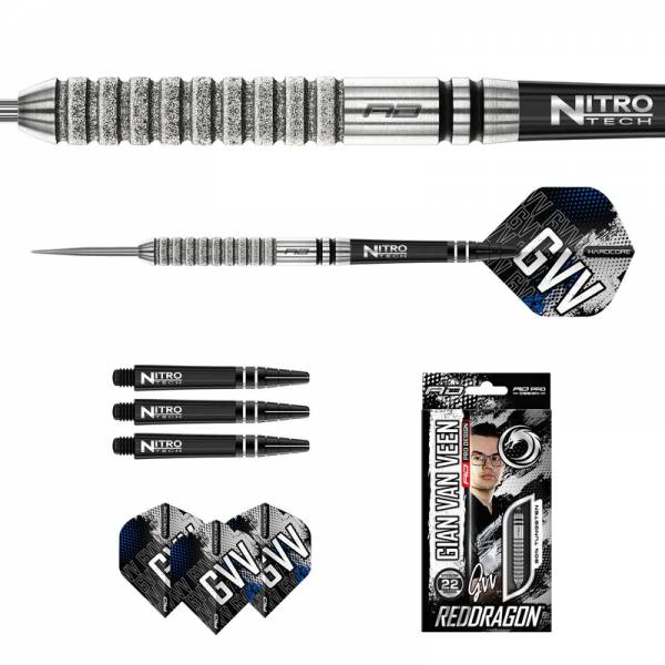 Reddragon Steel-Dart Gian Van Veen Diamond 90% Tungsten in 22g