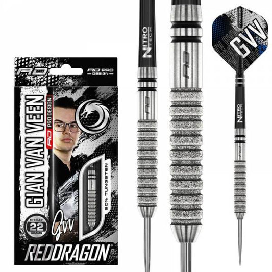 Reddragon Steel-Dart Gian Van Veen Diamond 90% Tungsten in 22g