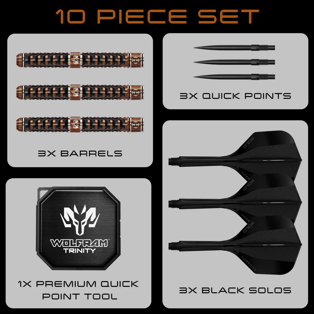 HARROWS Steel-Dart Wolfram Trinity QUICK Point 97% Tungsten in 21g, 23g, 25g