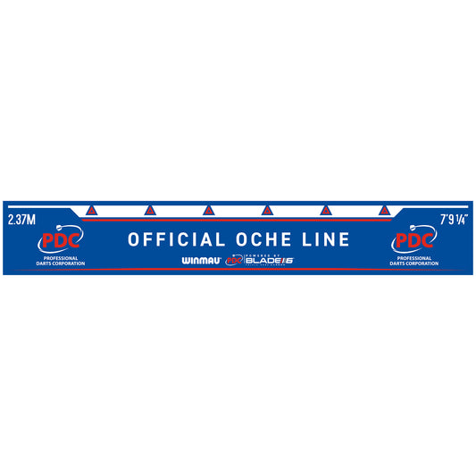 Winmau Abwurflinie 237 cm Oche Line PDC Blue 8767 (Dart-Board Zubehör)
