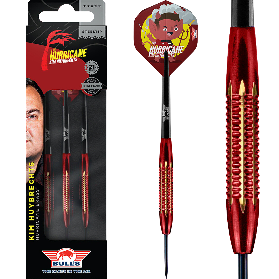 BullsNL Steel-Dart Hurricane SC Brass Kim Huybrechts in 21g