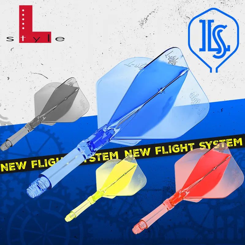 L-Style Flight/Shaft-System L1 Clear Black in 190 (19mm), 260 (26mm), 330 (33mm)