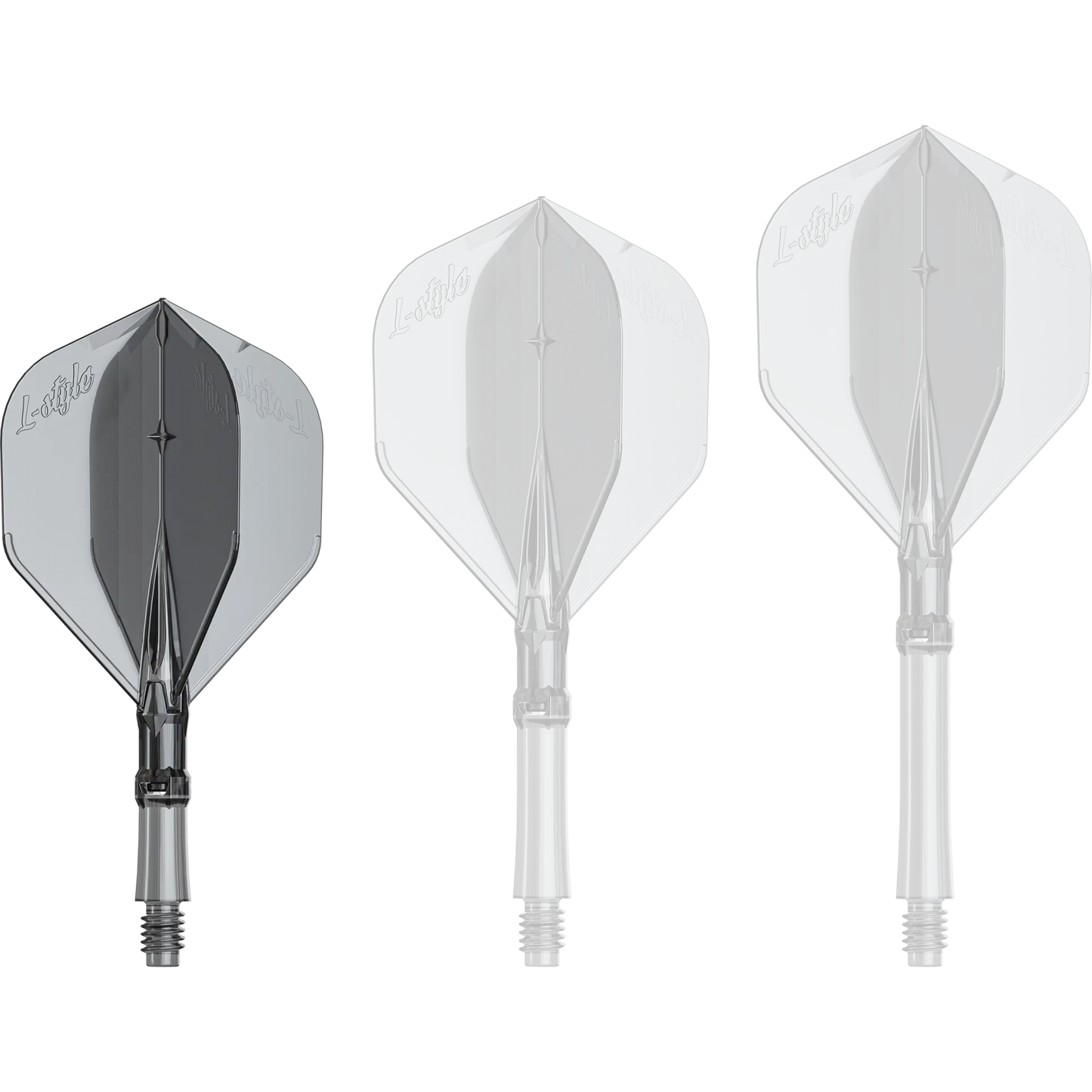 L-Style Flight/Shaft-System L1 Clear Black in 190 (19mm), 260 (26mm), 330 (33mm)