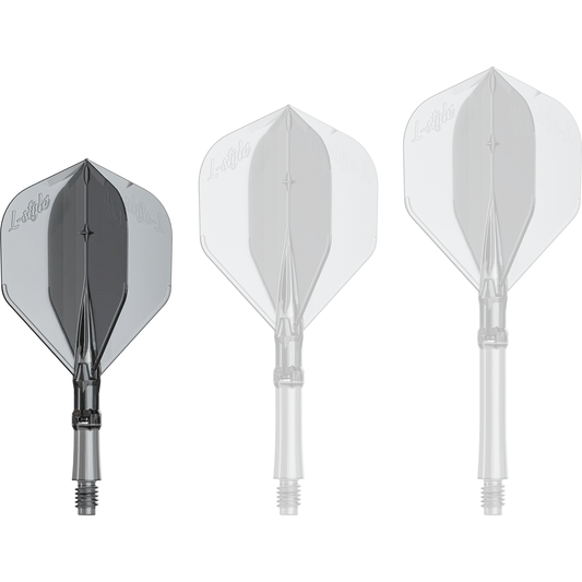 L-Style Flight/Shaft-System L1 Clear Black in 190 (19mm), 260 (26mm), 330 (33mm)