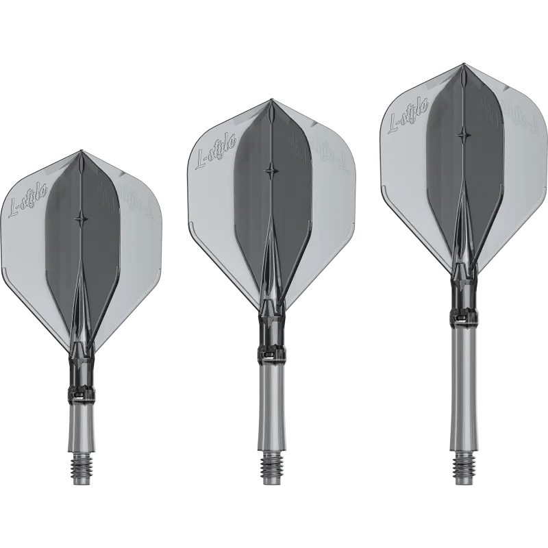 L-Style Flight/Shaft-System L1 Clear Black in 190 (19mm), 260 (26mm), 330 (33mm)