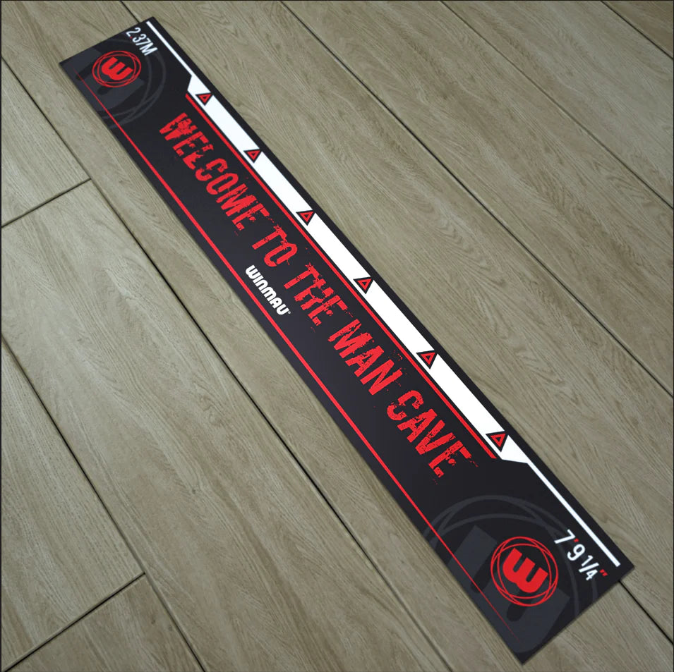 Winmau Abwurflinie  237 cm Oche Line Man Cave (Steel und Soft), 8763 (Dart-Board Zubehör)