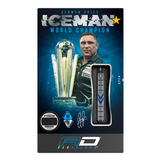 Reddragon Steel-Dart Gerwyn Price Midnight 90% Tungsten in 23g und 25g