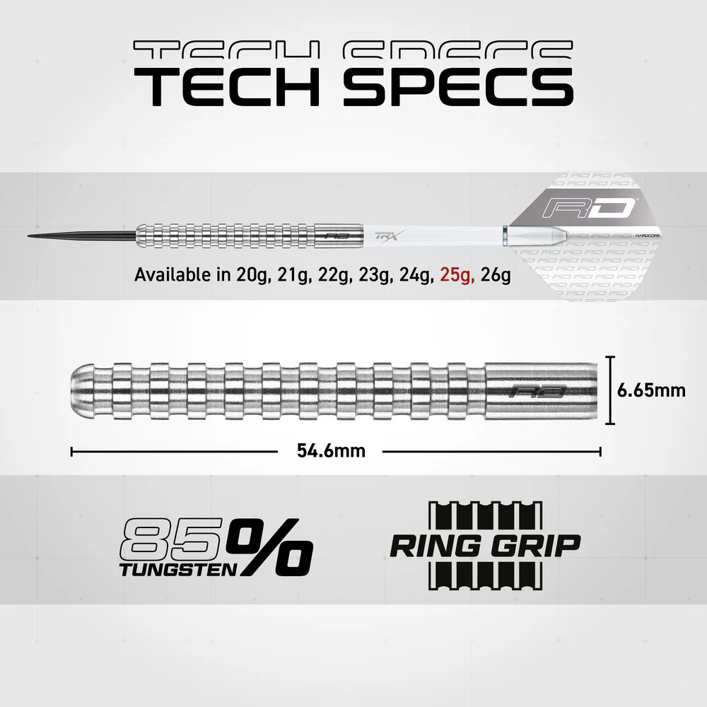 Reddragon Steel-Dart Javelin 85% Tungsten in 20g, 22g, 24g